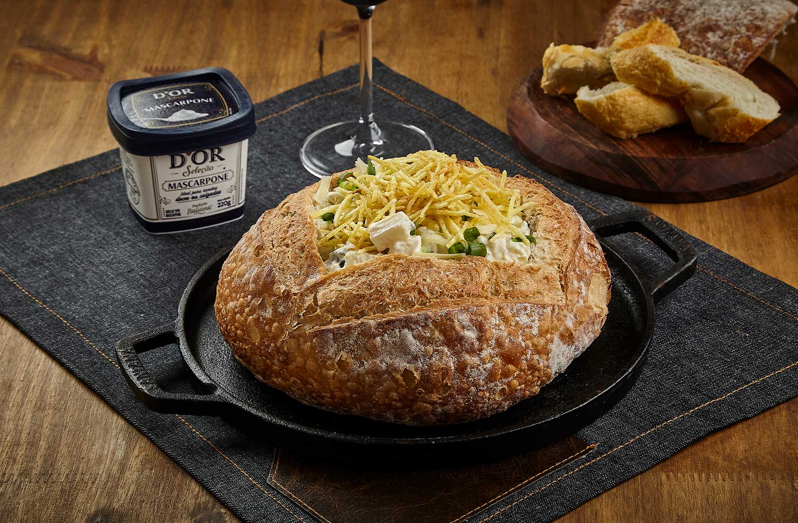 Sopa de Palmito Cremosa com Mascarpone D’Or