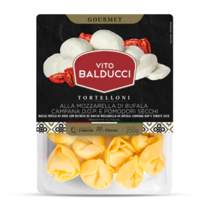 Tortelloni de mozzarella de búfala e tomate seco