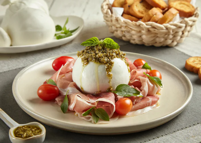 Como usar burrata no cardápio