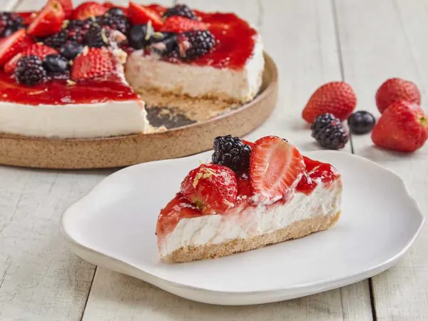 Cheesecake com Mascarpone Granarolo e Frutas Vermelhas
