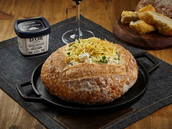 Sopa de Palmito Cremosa com Mascarpone D’Or